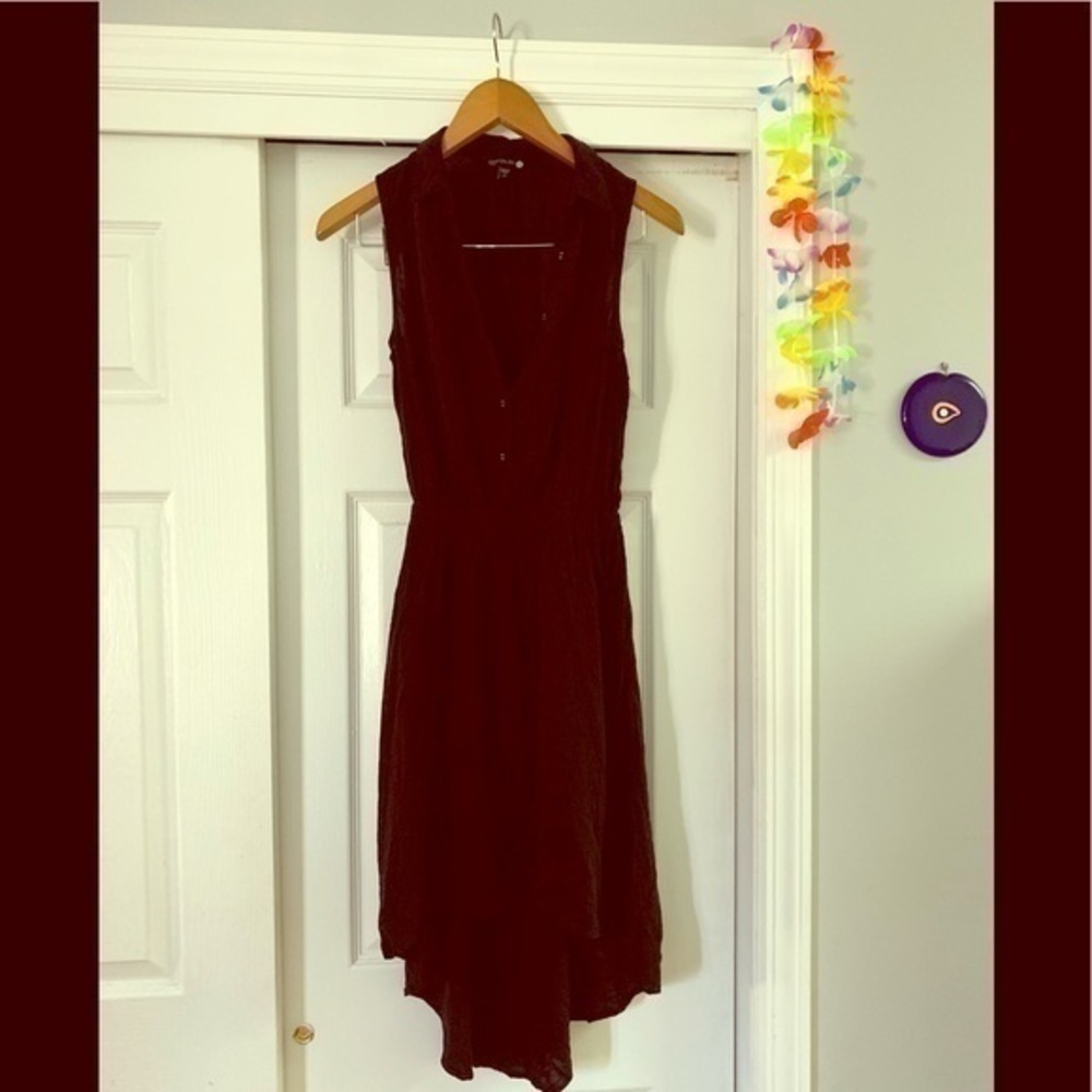 Cotton‎ on Black Sleeveless High-Low Dress Size Small